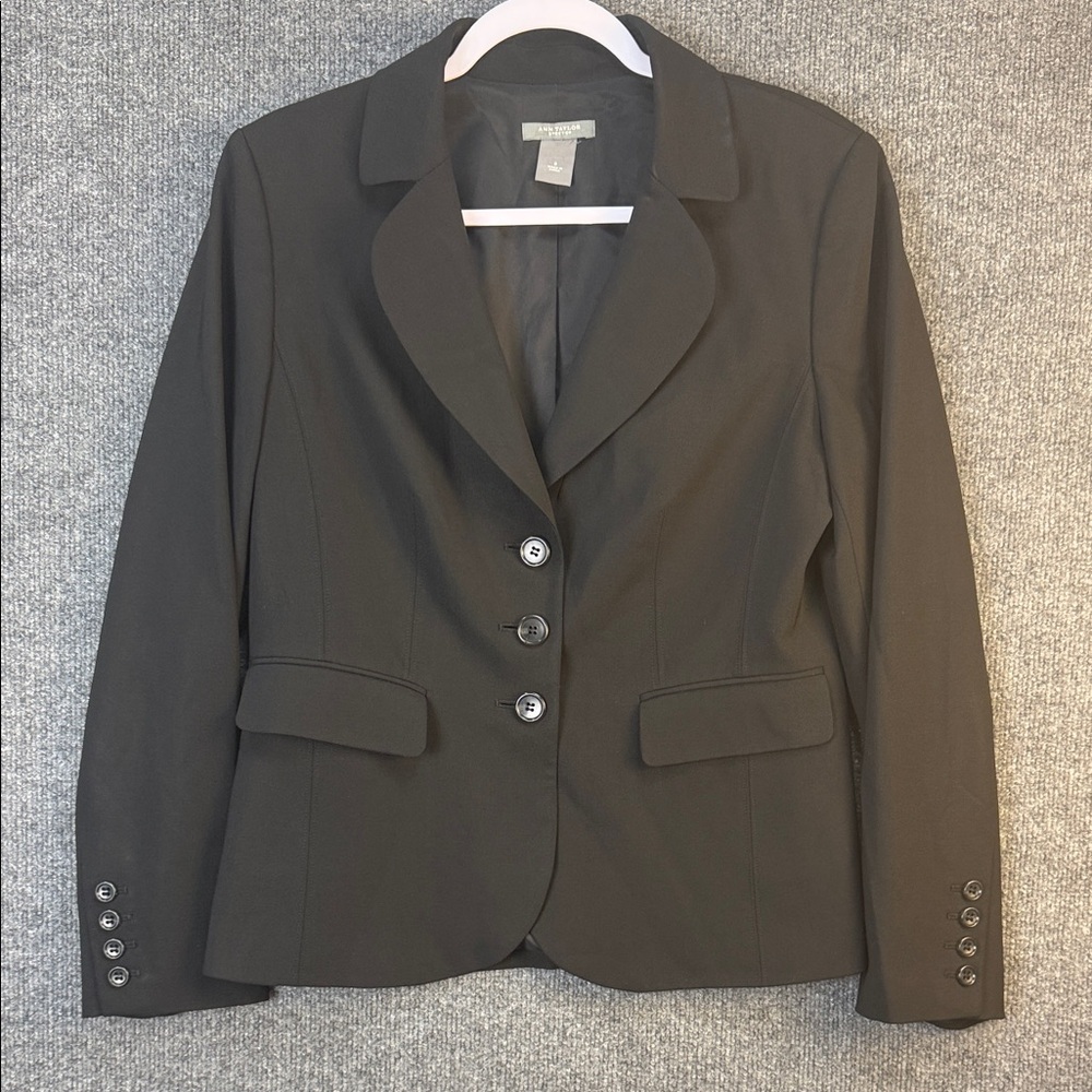 Ann Taylor Charcoal Gray Blazer